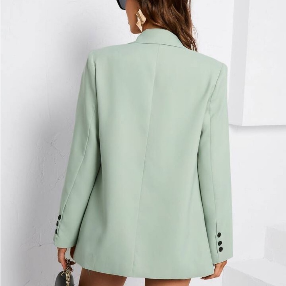 Bacio Mint Green Blazer – Pastel Workwear & Spring Layering Jacket - Picture 6 of 13